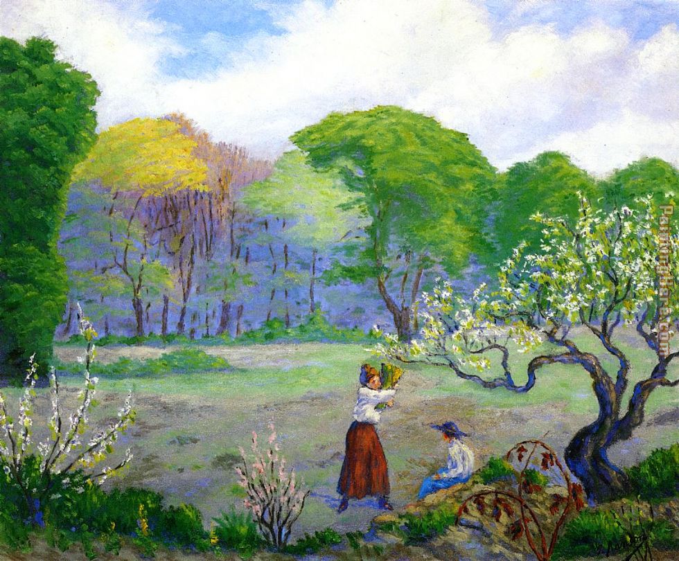 Picking Flowers painting - Paul Ranson Picking Flowers art painting